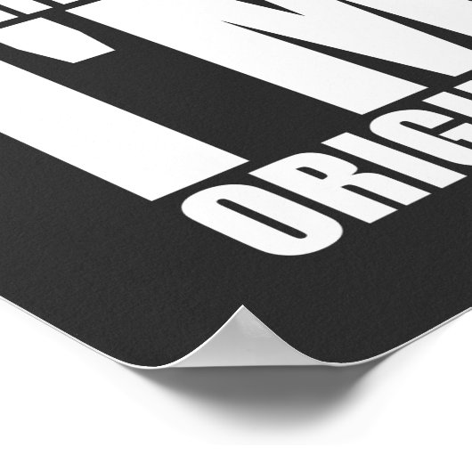 Ich bin nicht perfekt, ich bin originell inspirier poster (Ecke)