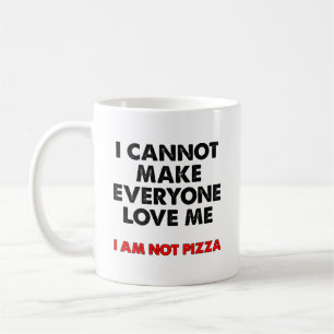 Ich bin nicht Pizza Lustiger Becher Kaffeetasse