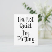 Ich bin nicht ruhig, ich spiele postkarte (Stehend Vorderseite)