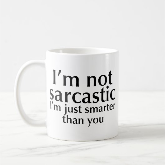 Ich bin nicht sarkastisch kaffeetasse (Links)