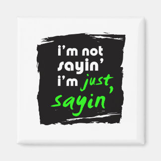 Ich bin nicht Sayin' ich bin nur Sayin' Magnet