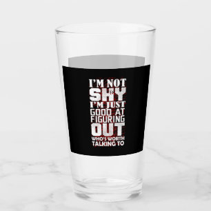 Ich bin nicht scheu, dass ich einfach gut darin bi glas