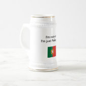 "Ich bin nicht schreiend ich bin gerade Bierglas (Vorderseite Links)