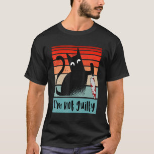 Ich bin nicht schuldig Unschuldige Katze mit Messe T-Shirt