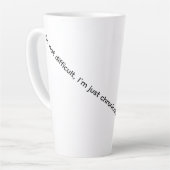 Ich bin nicht schwer, ich bin chronisch enttäuscht milchtasse (Linke Ecke)