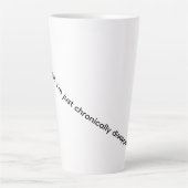 Ich bin nicht schwer, ich bin chronisch enttäuscht milchtasse (Vorderseite)