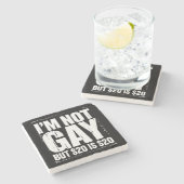 Ich bin nicht schwul, aber $20 sind $20 lustige LG Steinuntersetzer (Seitenansicht)