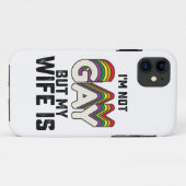 Ich bin nicht schwul, aber meine Ehefrau ist Case-Mate iPhone Hülle (Rückseite (Horizontal))