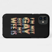 Ich bin nicht schwul, aber meine Ehefrau ist LGBT- Case-Mate iPhone Hülle (Rückseite (Horizontal))