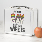 Ich bin nicht schwul, aber meine Ehefrau ist Metall Brotdose (Beispiel)