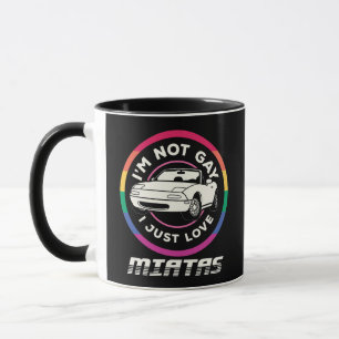 Ich bin nicht schwul Ich bin nur Liebe Miatas Spor Tasse