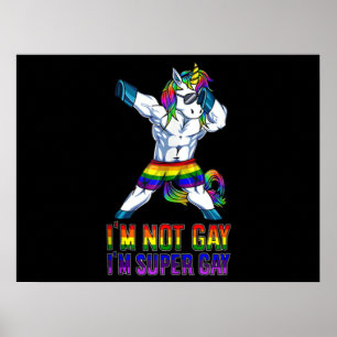 Ich bin nicht schwul, ich bin Super Gay Poster