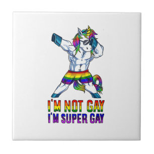 Ich bin nicht schwul, ich bin super schwul LGBT Bo Fliese