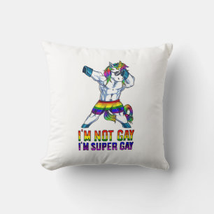 Ich bin nicht schwul, ich bin super schwul LGBT Bo Kissen