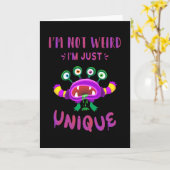 Ich bin nicht seltsam, dass ich einfach einzigarti karte (Gelbe Blume)