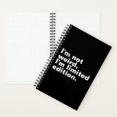 Ich bin nicht seltsam, ich bin eine limitierte Auf Notizblock (Innen)