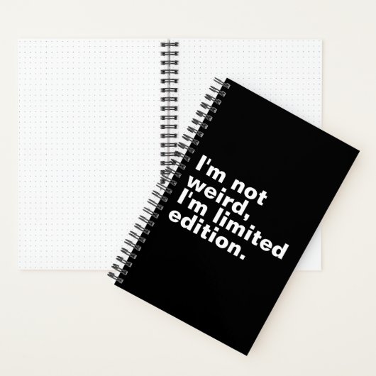 Ich bin nicht seltsam, ich bin eine limitierte Auf Notizblock (Innen)