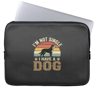 Ich bin nicht Single Hunde Liebhaber Vintage Laptopschutzhülle