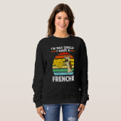 Ich bin nicht Single, ich habe einen Frenchie Fren Sweatshirt (Vorne ganz)