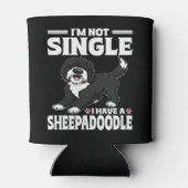 Ich bin nicht Single, ich habe einen Sheepadoodle- Dosenkühler (Rückseite)