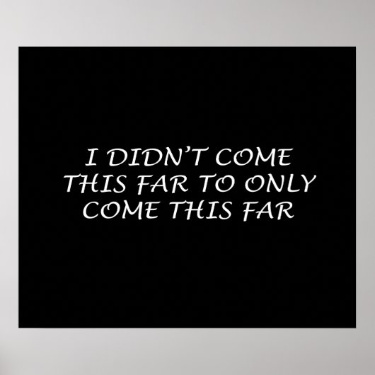 Ich bin nicht so weit gekommen poster (Vorne)