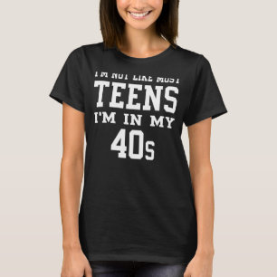 Ich bin nicht so wie die meisten Teens, die ich in T-Shirt