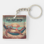 Ich bin nicht starrköpfig, ich bin im Rett-Mode-Gr Schlüsselanhänger (Rückseite)