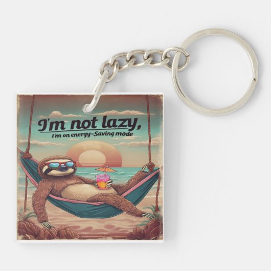 Ich bin nicht starrköpfig, ich bin im Rett-Mode-Gr Schlüsselanhänger (Rückseite)