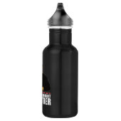 Ich bin nicht süchtig nach Kaffee Edelstahlflasche (Rechts)