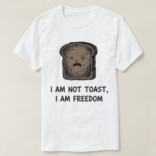 "Ich bin nicht Toast, ich bin Freiheit" Lustiges v T-Shirt