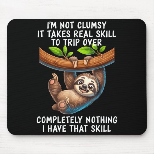 Ich bin nicht tollpatschig, es braucht echtes Gesc Mousepad (Vorne)