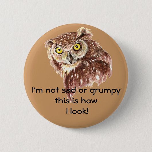 Ich bin nicht traurig oder gruselig so sehe ich wi button (Vorderseite)