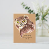 Ich bin nicht traurig oder gruselig so sehe ich wi postkarte (Stehend Vorderseite)