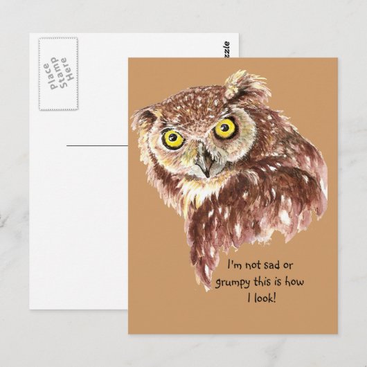 Ich bin nicht traurig oder gruselig so sehe ich wi postkarte (Vorne/Hinten)