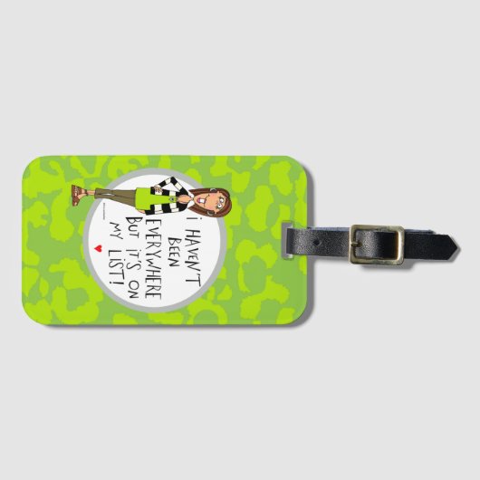 Ich bin nicht ÜBERALL gewesen, aber es ist auf Gepäckanhänger (Vorderseite (Horizontal))