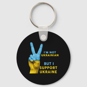 Ich bin nicht Ukrainer, aber ich unterstütze die U Schlüsselanhänger
