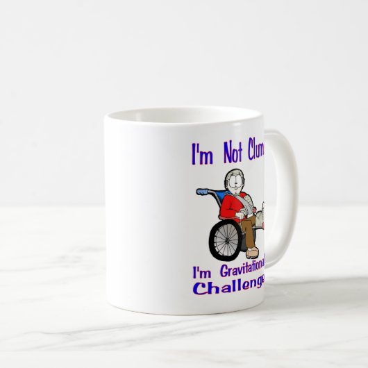 Ich bin nicht unbeholfen kaffeetasse (VorderseiteRechts)