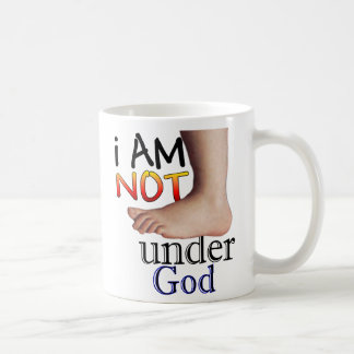 Ich bin nicht unter Gott Kaffeetasse