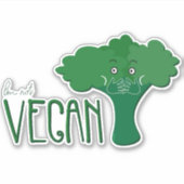 Ich bin nicht vegan aufkleber (Vorderseite)
