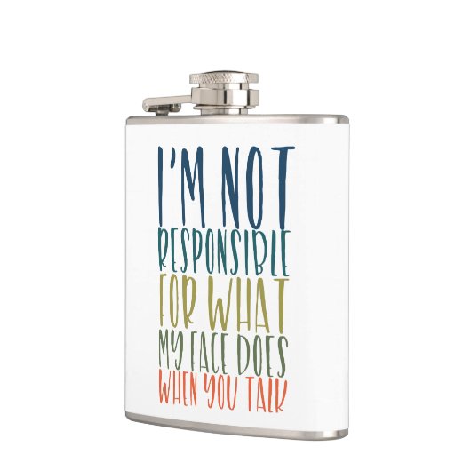 Ich bin nicht verantwortliches lustiges flachmann (Links)