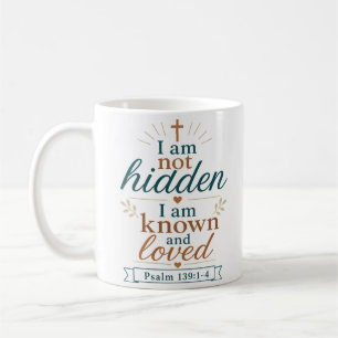 Ich bin nicht verborgen, ich bin bekannt und gelie kaffeetasse