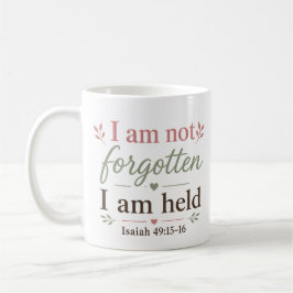 Ich bin nicht vergessen, ich werde gehalten - Chri Kaffeetasse