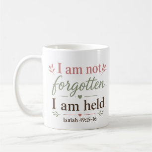 Ich bin nicht vergessen, ich werde gehalten - Chri Kaffeetasse