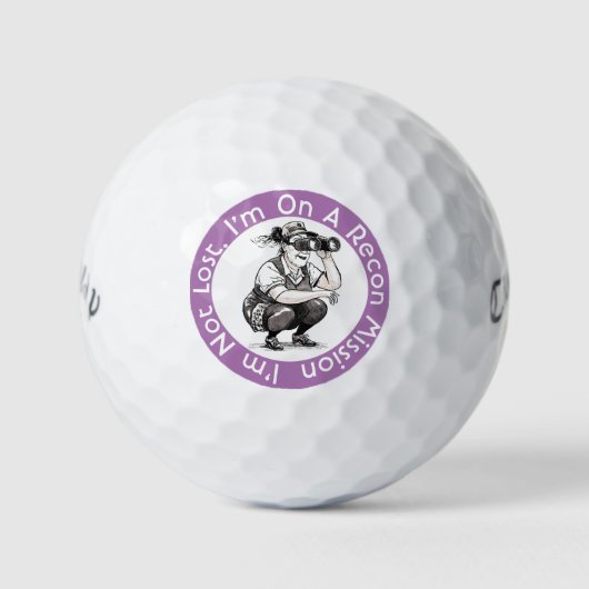 Ich bin nicht verloren Callaway Warbird Golf Balls Golfball (Vorderseite)
