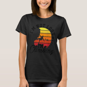 Ich bin nicht verloren, ich klettere Boulder Rock T-Shirt