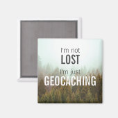 Ich bin nicht verloren, nur Geocaching Custom Trai Magnet (Vorderseite/Rückseite)