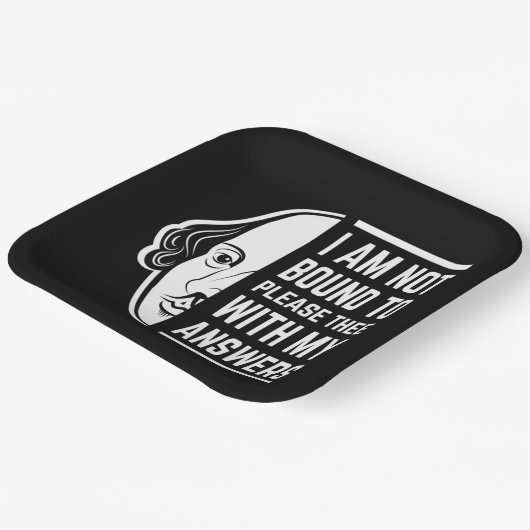 Ich bin nicht verpflichtet, den Shakespeare-Zitat Pappteller (Gewinkelt)