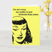 Ich bin nicht verrückt, meine Realität ist einfach Karte (Gelbe Blume)