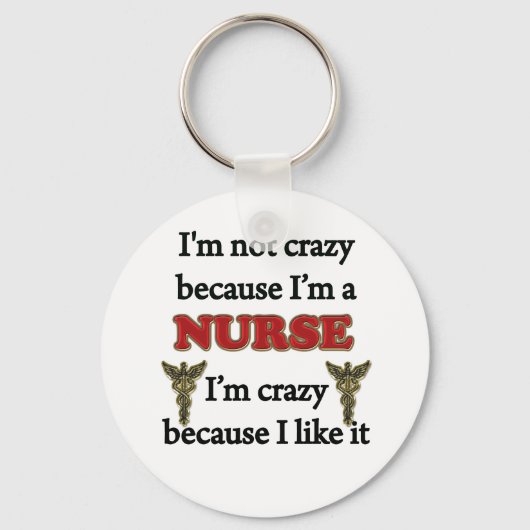 Ich bin nicht verrückt schlüsselanhänger (Vorderseite)