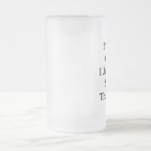 Ich bin nicht verrücktes Liebe-Schaf I gerade, das Mattglas Bierglas (Mittel)